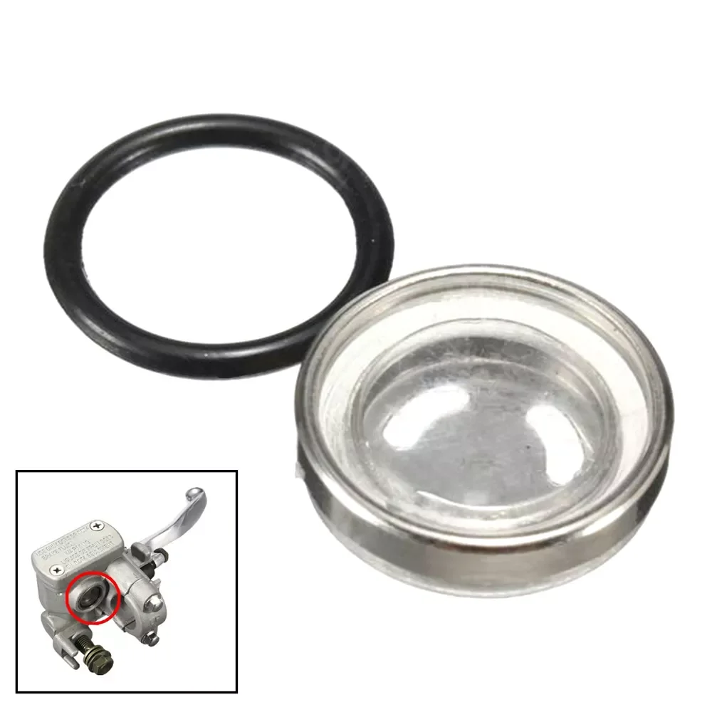 

Brakes Disks 1pc 18mm Motorcycle Brake Master Cylinder Reservoir Sight Glass Lens+Gasket for Honda
