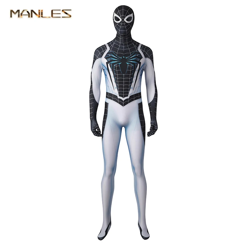 Disfraz de Spider-Man de Marvel para adultos, traje negativo de Spiderman PS5, traje de Halloween