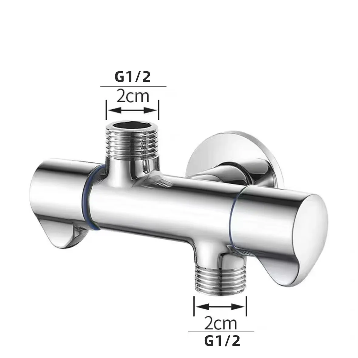 

G1/2, трехходовой треугольный клапан, один в два, двойной угловой клапан для воды, запорный клапан для унитаза для стиральной машины, многофункциональный кран