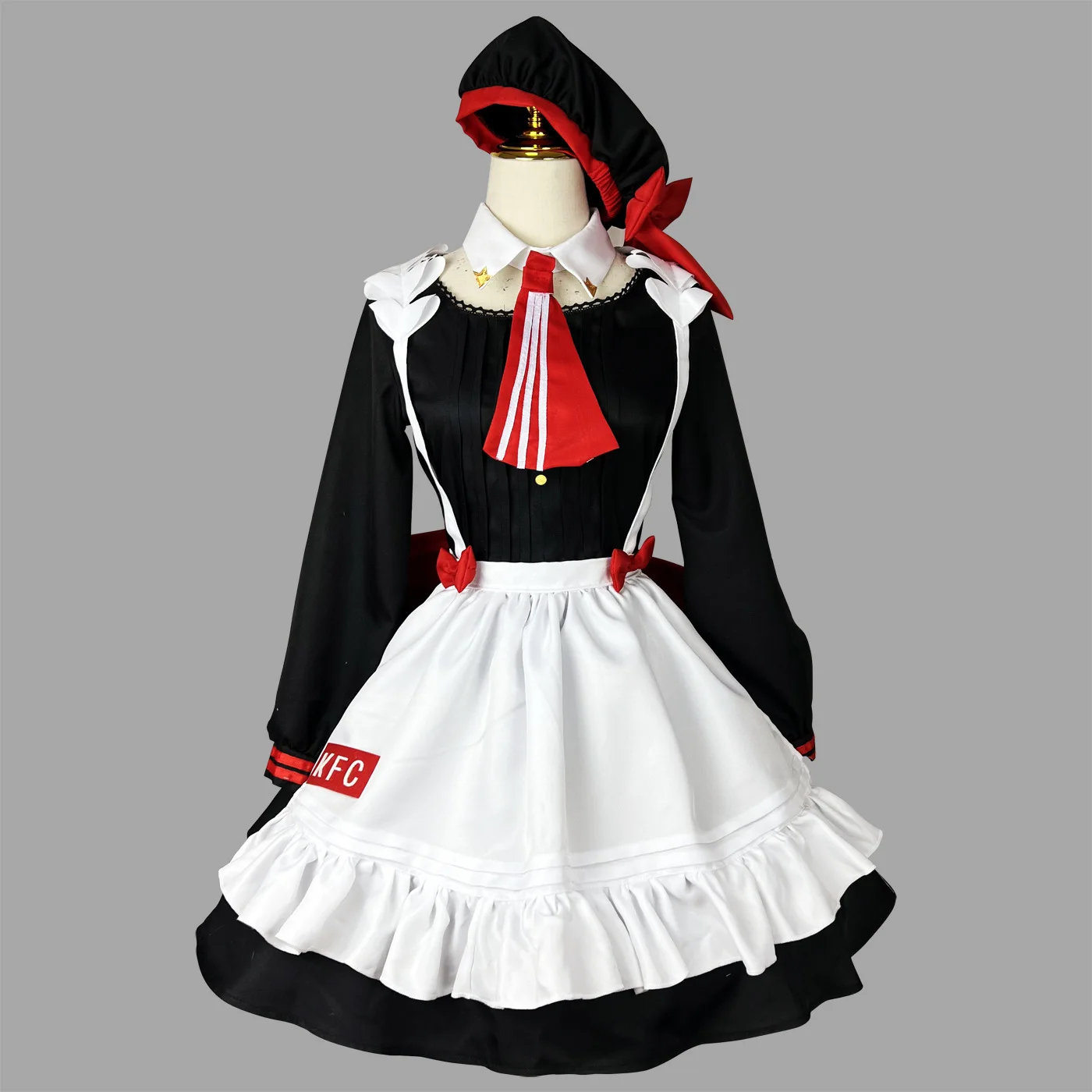

Anime Game Genshin Impact Noelle Cosplay Costume KFC Linkage Clerk Uniform Lovely Maid Dress Outfit Halloween Anime Role Play