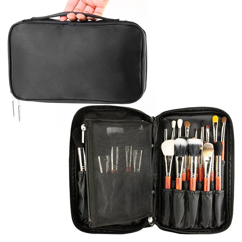 

Professional Cosmetic Bag Beauty Case Toiletry Brush Organizer Neceser Multi Functional Makeup Bag for Travel & Home