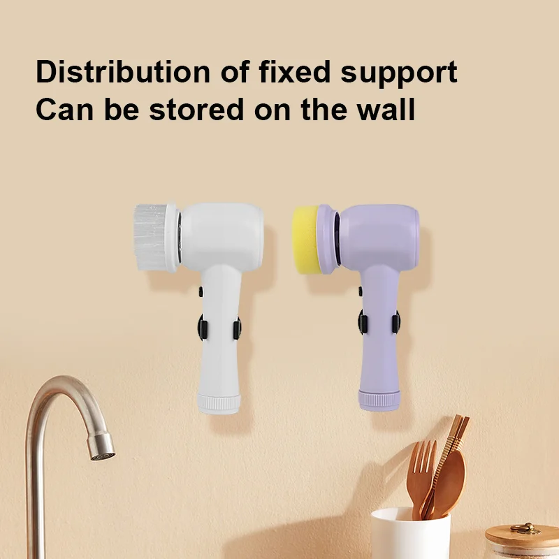 

Bathroom Kitchen Cleaning Tool Usb 5-in-1 Handheld B Wash Brush Electric Creative Athtub Brush Wholesale Cleaning Brush Newest