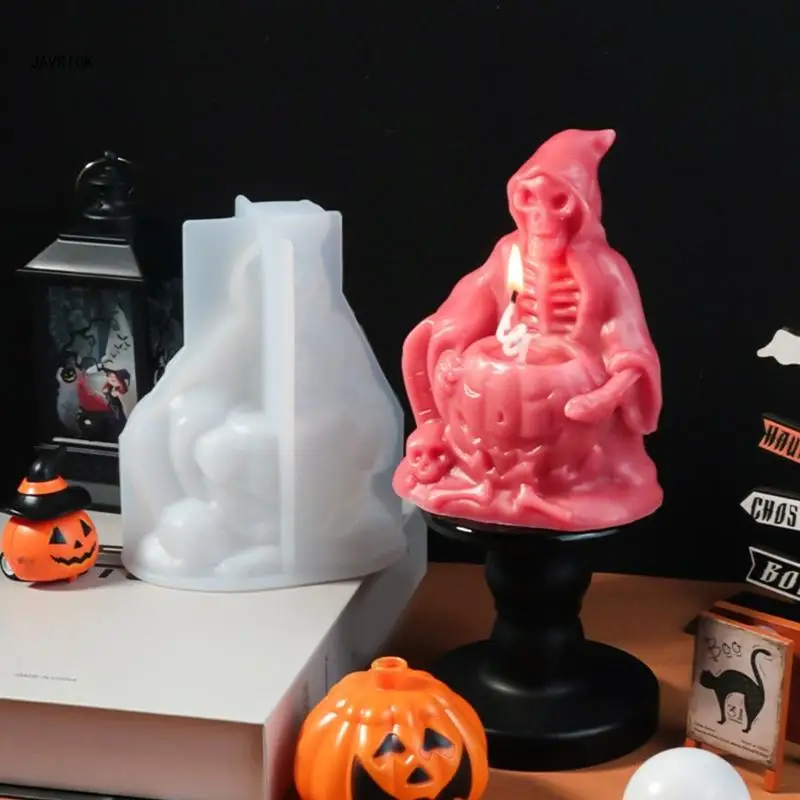 Силиконовые формы для свечей на Хэллоуин принадлежности изготовления