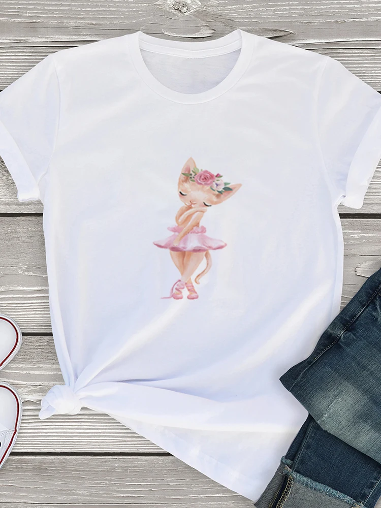 

Women's T-Shirt Harajuku Black Short Sleeve T Shirt Female Summer Funny Aesthetic Graphic Tee Ladies Print Fashion T-Shirts