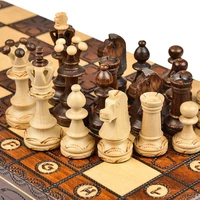 wooden professional luxury chess set folding large adults duel table game tournament fashion gametoys jogo de xadrez board game