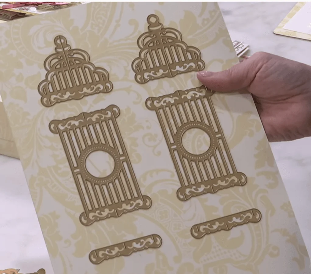 

Collapsible Bird Cage Die 2022 New Metal Cutting Dies Scrapbook Embossed Make Paper Card Album Diy Craft Template Decoration