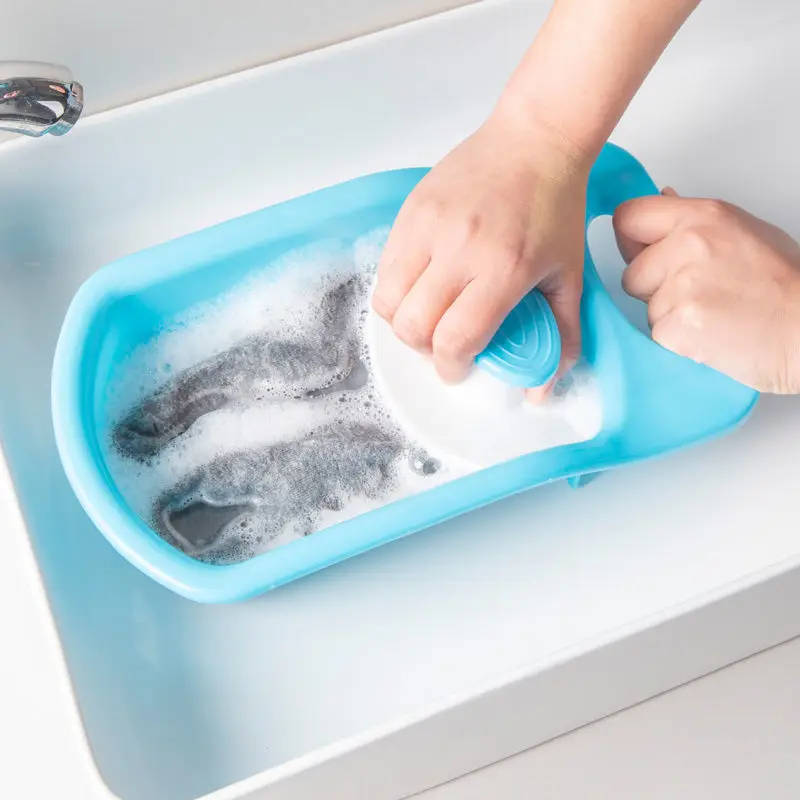 

Portable Underwear Washboard Plastic All-in-one Washing Board Mini Socks Washboard Clothes Cleaning Tools Underwear Washboard