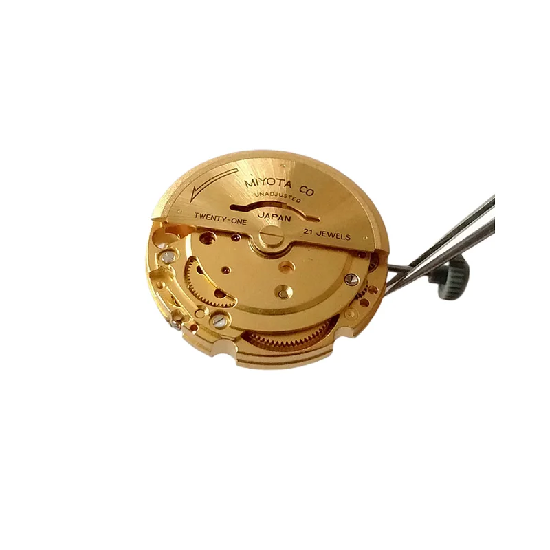 Golden High-Precision Date Setting Movement Miyota 8215 movement 21 jewels Automatic Mechanical