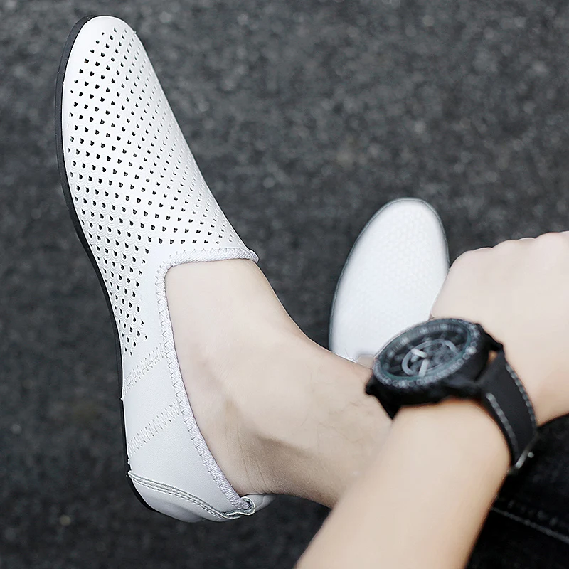 

SOLI2 Breathable Man Moccasins shoes Mens Casual Driving Shoes Men Woman Leather Shoes Loafers Zapatos Hombre S10240-S10245