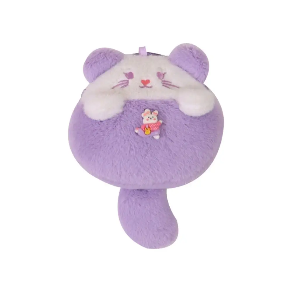 Длинный хвост плюшевый кошелек для монет с брелком плюшевая кукла животными