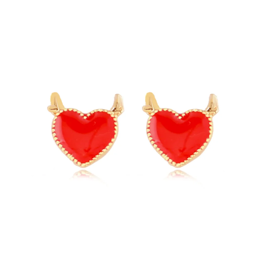 

Cute Cow Earrings National Tide Zodiac Red Cute Calf Earrings Retro Chinese Style Festive New Year Earrings