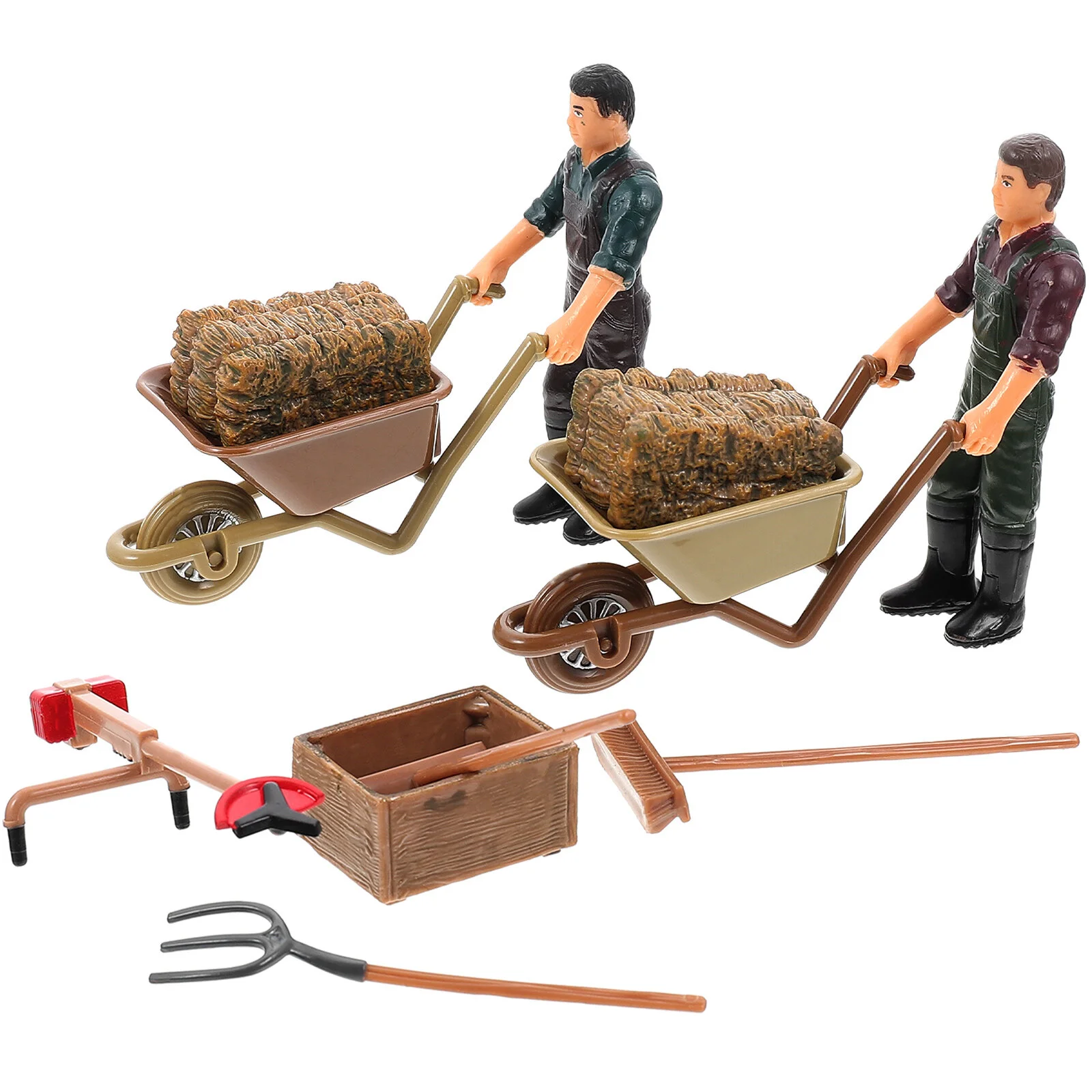 

Farmer Character Model Toy Accessories Landscaping Decor Landscape Prop Mini Tool Tools Miniature