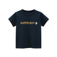 2022 kids summer baby clothes boys short sleeve t shirt letter cotton tops o neck new childrens clothing