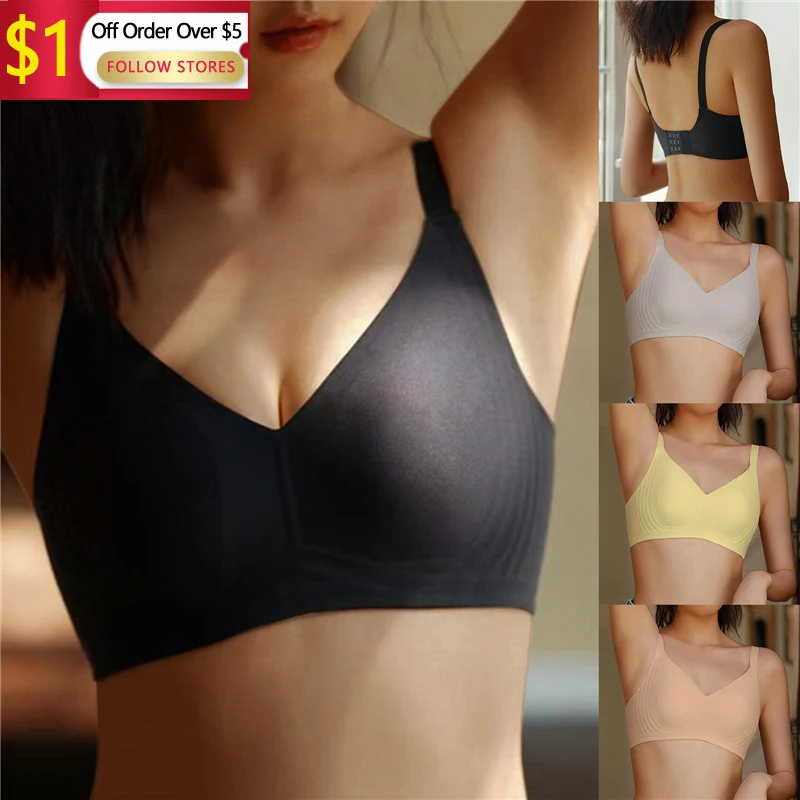 

New Women Bra Sexy Lingerie Seamless Push Up Underwear Breathable Plus Size Wireless Comfortable Sports Fitness Bralette Bras