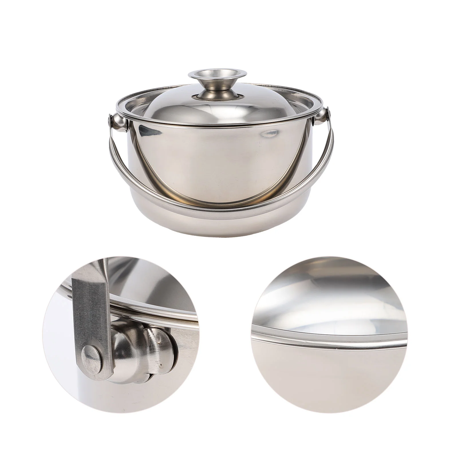 

Pot Steel Stainless Cooking Stew Stock Soup Hot Bowl Mixing Shabu Bowls Pan Noodle Stockpot Sauce Metal Pasta Steam Steamer