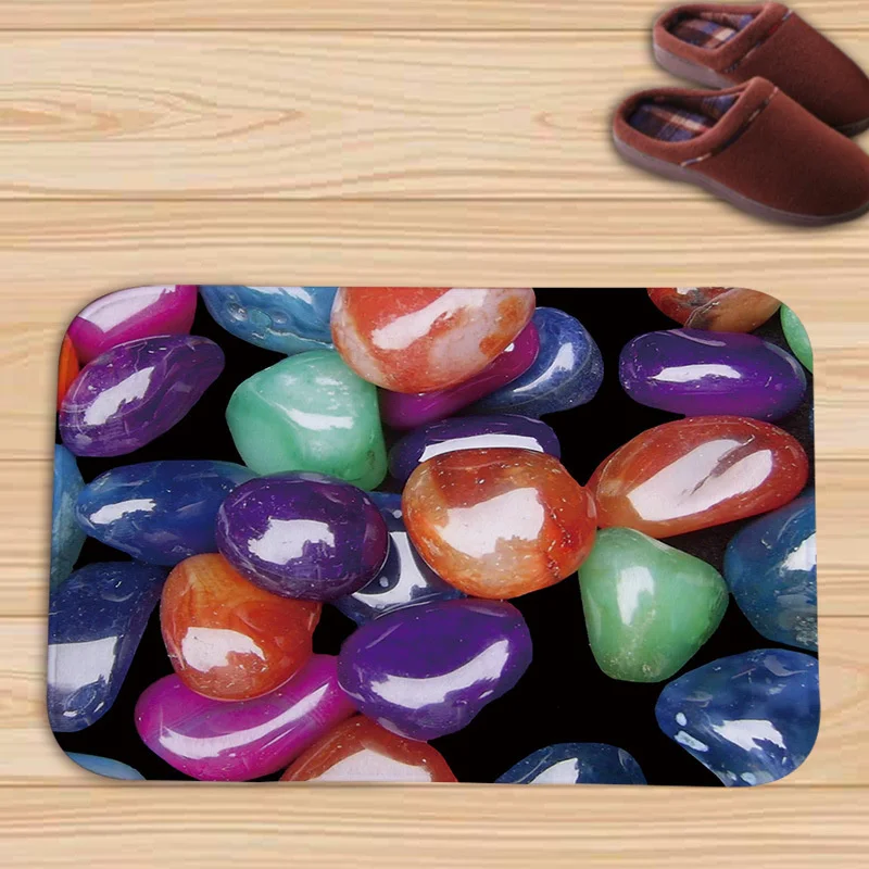 

Bath Floor Mat Bedroom Kitchen Carpet Anti Slip Soft 3D Rug Coffee table Cartoon 3d Color Mat bedside Lounge Rug Bath Mats