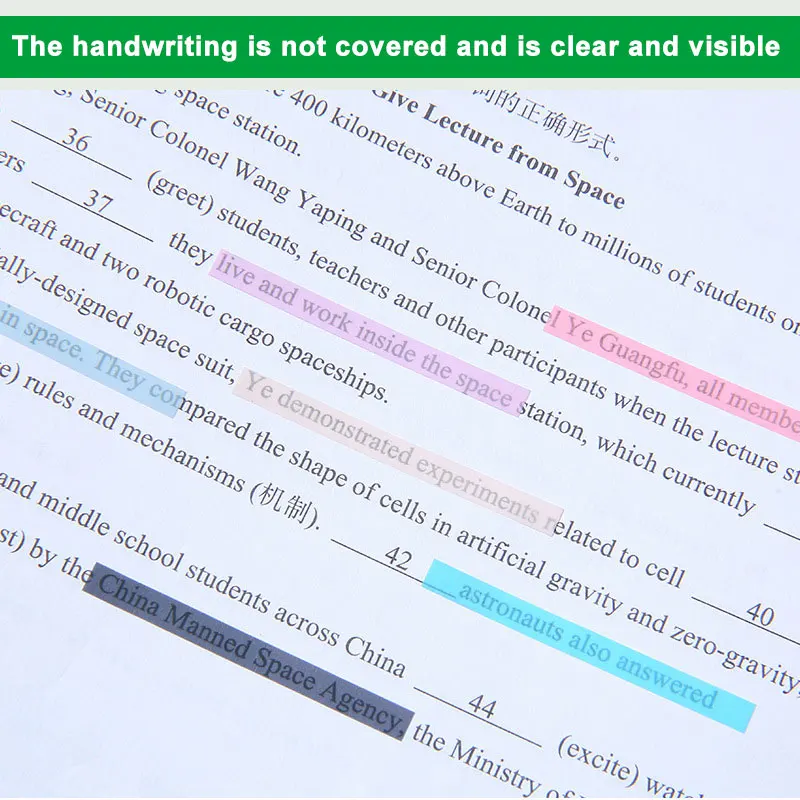 JCD 300 Sheets Rainbow Color Index Memo Pad Sticky Notes Paper Sticker Notepad Bookmark School Supplies Kawaii Stationery Gifts