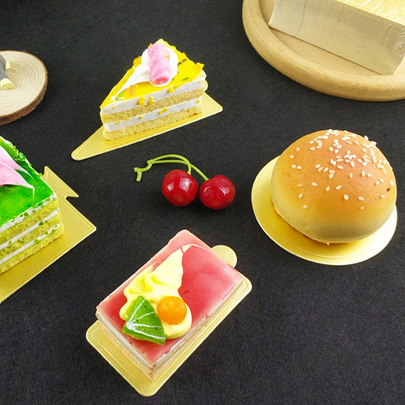 

100 шт., подносы для пищевых продуктов, для капкейков, муссов, мини-поднос для торта, десертный поднос, декор для дня рождения, одноразовые таре...