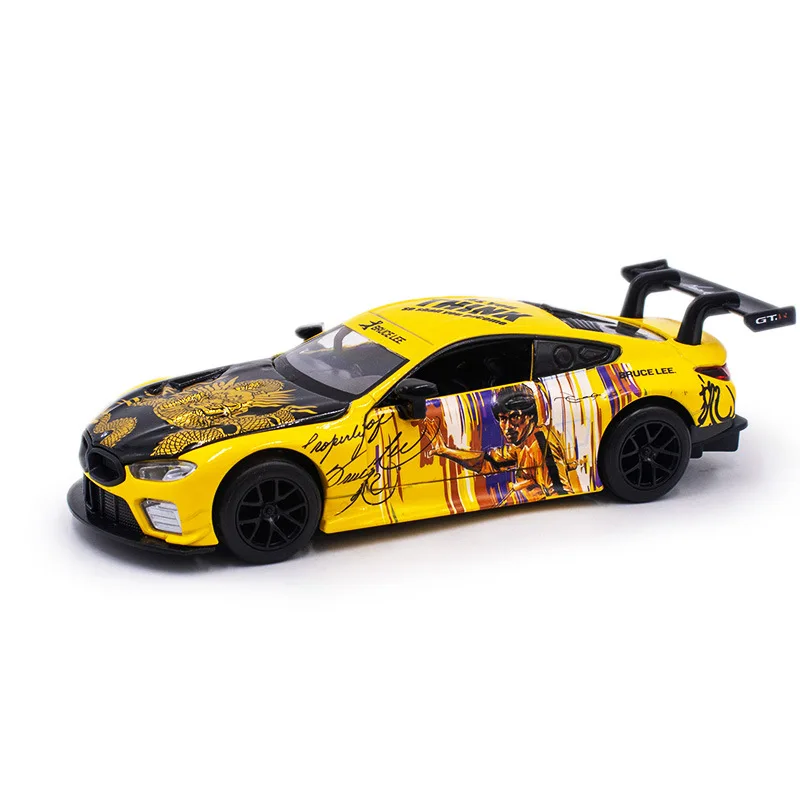 Моделирование масштаба 1:32 модель автомобиля BMW M8 GTE Nissan GT-R35 Aape&ampEVA из сплава