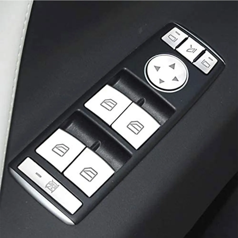 

Aluminum Alloy Black Car Dashboard Cover Trim For Mercedes Benz GLK Class X204 GLK260 300 2008-2015 Car Interior Stickers