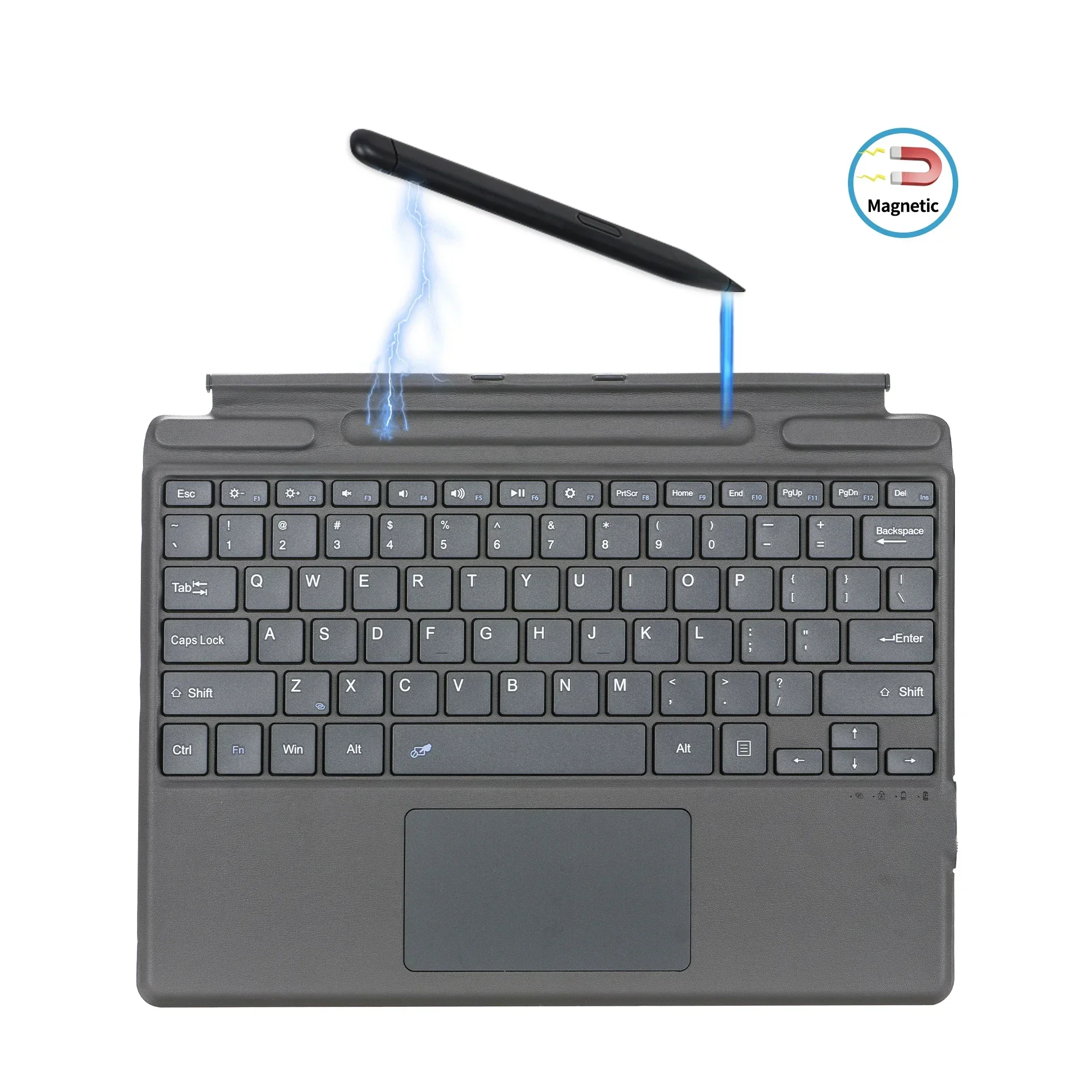 Беспроводная Bluetooth-клавиатура для Surface Pro 9 Microsoft 8X9 с подсветкой сенсорной панели