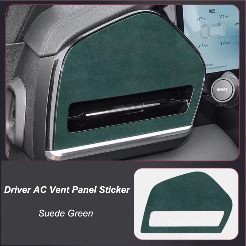 

Для GEELY Monjaro Xingyue L 2021-2025 место водителя вентиляционное отверстие переменного тока, крышка, наклейка, замшевая декоративная наклейка