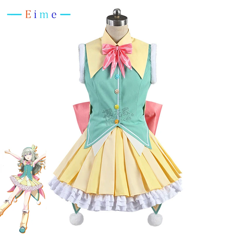 

Костюм для косплея EIME Game Project Sekai, цветной сценический костюм Kusanagi Nene, женское милое платье, нарядный костюм, униформа на Хэллоуин, индивидуальный пошив