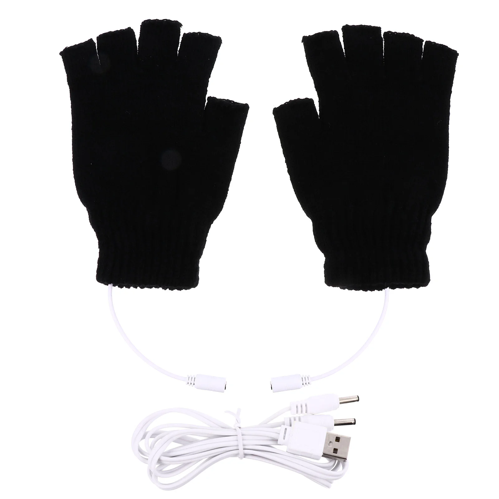 Cold Weather Gloves Fingerless Gloves Winter Heating Gloves Fingerless Warmer Gloves Heating Half Bicycle Gloves