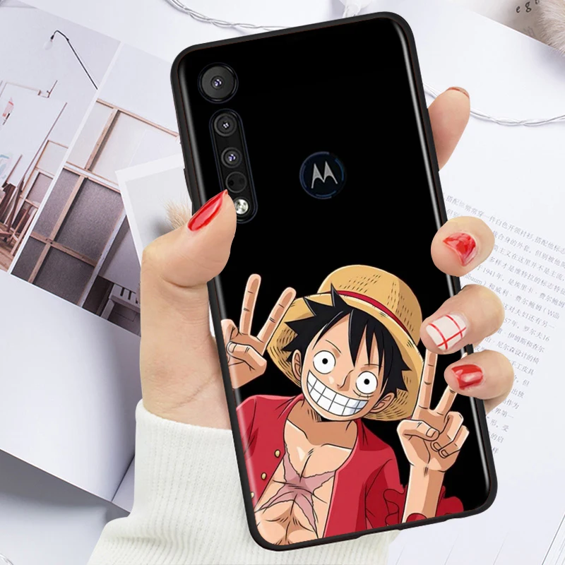 cool anime one piece for motorola moto g g60 g60s g50 g40 g9 g10 e7i e6s power edge 20 e20 2021 x3 s pro black phone case free global shipping