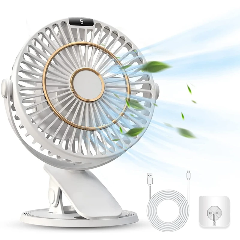 

Mini Fan Quiet Clip Table Fan Rechargeable Mini Fan USB Rotation Setting Table Fan Suitable For Home/Office/Outdoor