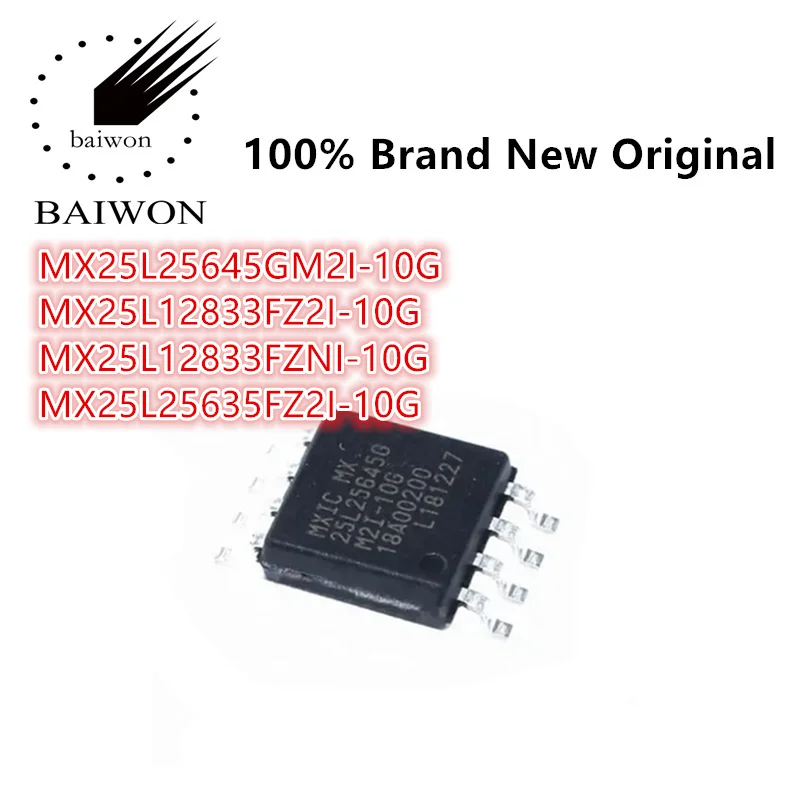 

100%New Original MX25L25645GM2I-10G MX25L12833FZ2I-10G MX25L12833FZNI-10G MX25L25635FZ2I-10G Memory IC Chip