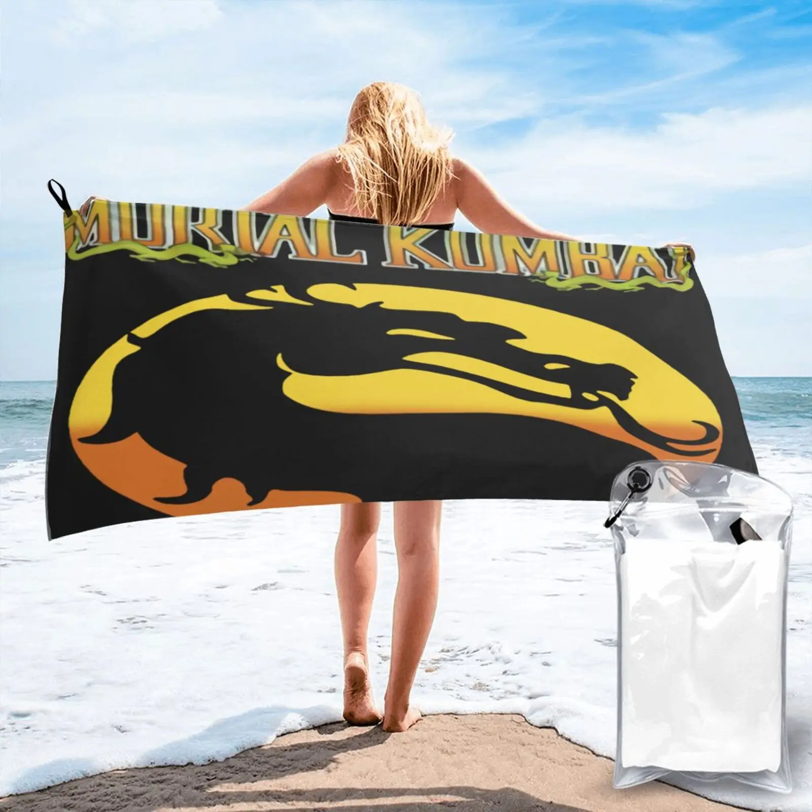 

Mortal Kombat Caps Sun Women'S Beach Beach Towel Hand Towels Beachwear For Bath Hand Towel Towel Sauna Bathroom Furniture Sets
