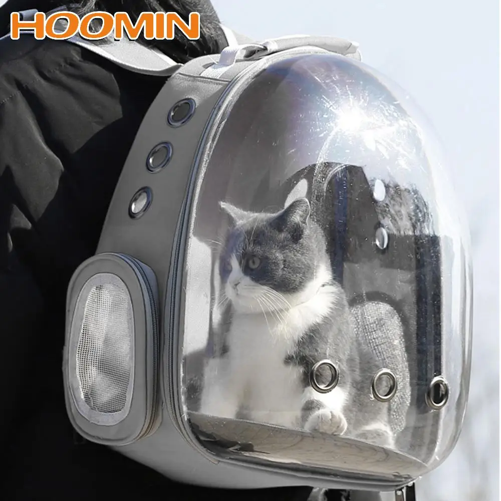 

HOOMIN Travel Space Capsule Cage Cat Carrier Bags Breathable Pet Carriers Bag Carrying For Cats Small Dog Backpack Pet Transport