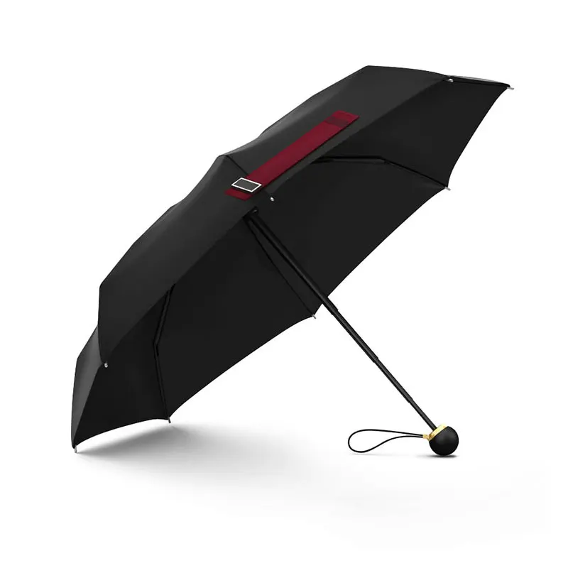 

YOOLOV Brand Black-Coating Five-Folding Umbrella Pongee ABS Sunshade Steel Quality Sunscreen UV Protection Female Rain Women