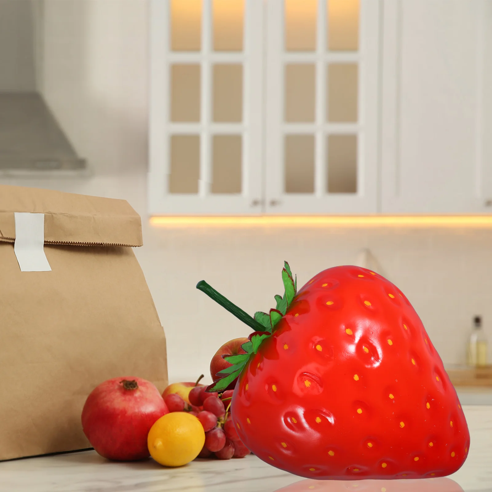 Имитационная модель фруктов очень большая клубника искусственные модели