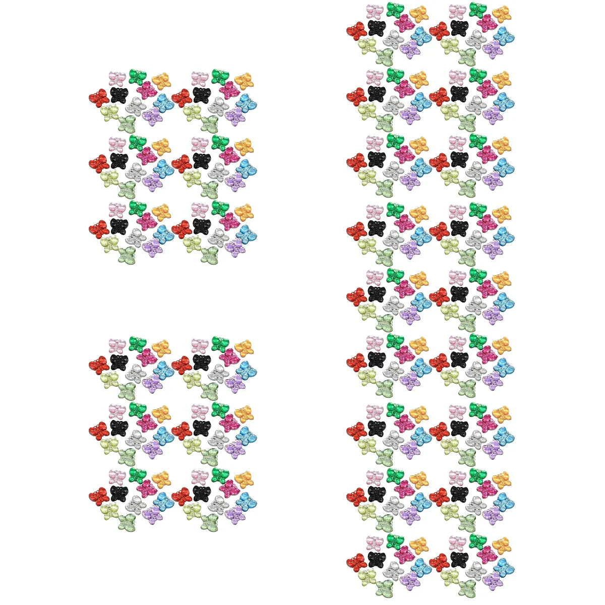 Plastic Butterfly Decorations Decorative Butterflies Crafts Charms Vibrant Decors Nails