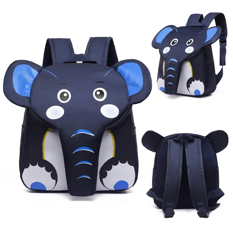 2022 Elephant School toddler Backpack for Children Cute 3D Animal Designer Kids School Bags Boys Girls Schoolbag plecak szkolny