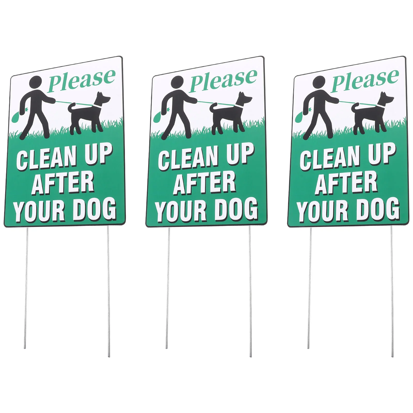 

3 Pcs Doggie Lawn Warning Signs Keep Neighbors Out My Yard Pet Please Pick Your Poop