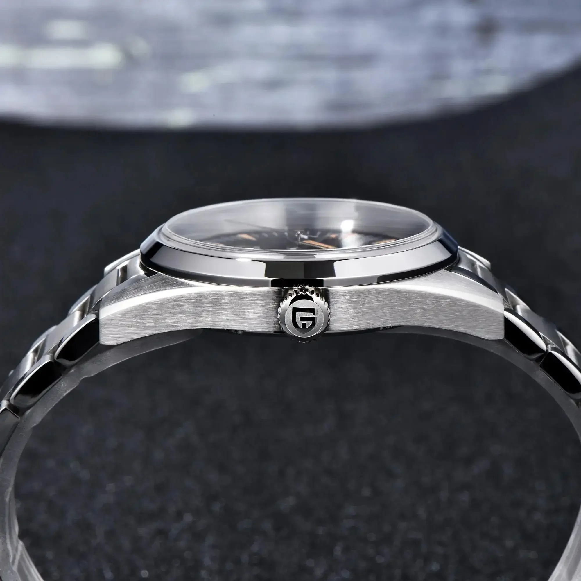 PAGANI DESIGN Новые часы PD1793 38 мм Кварцевые наручные VK31 Механизм с сапфировым стеклом