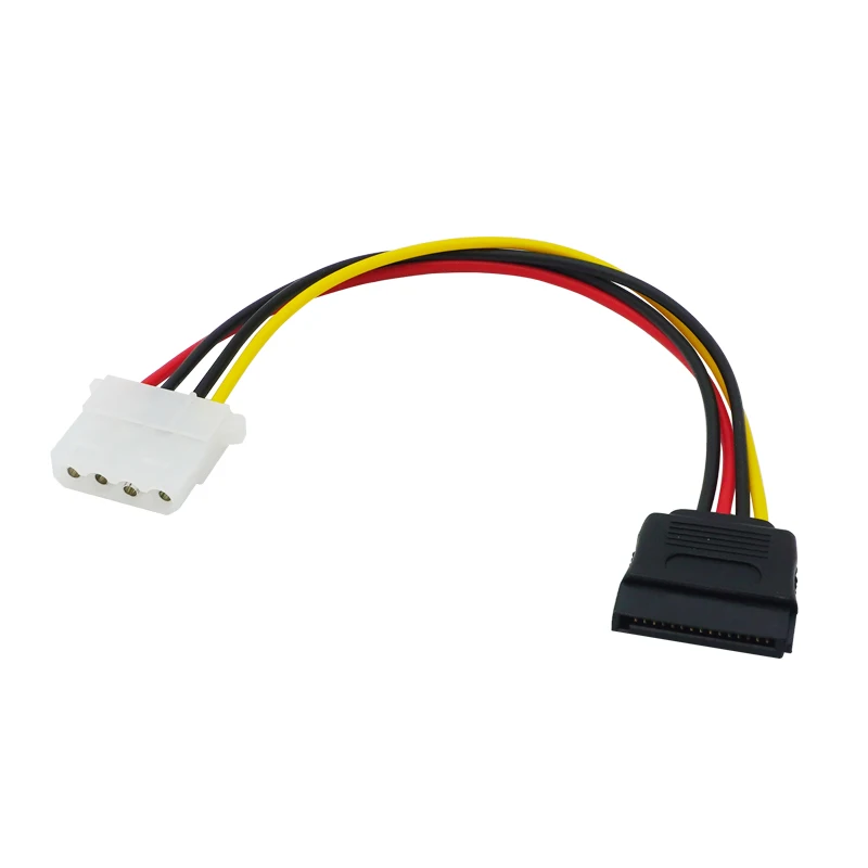 Кабель питания с 4-контактным разъемом Molex Female на 15-контактный разъем SATA для Dvires IDE