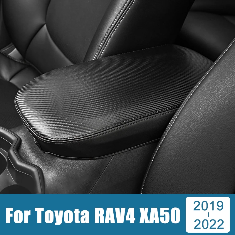 

For Toyota RAV4 2019 2020 2021 2022 XA50 RAV 4 Armrest Console Pad Cover Cushion Support Box Armrest Top Mat Liner Car Styling