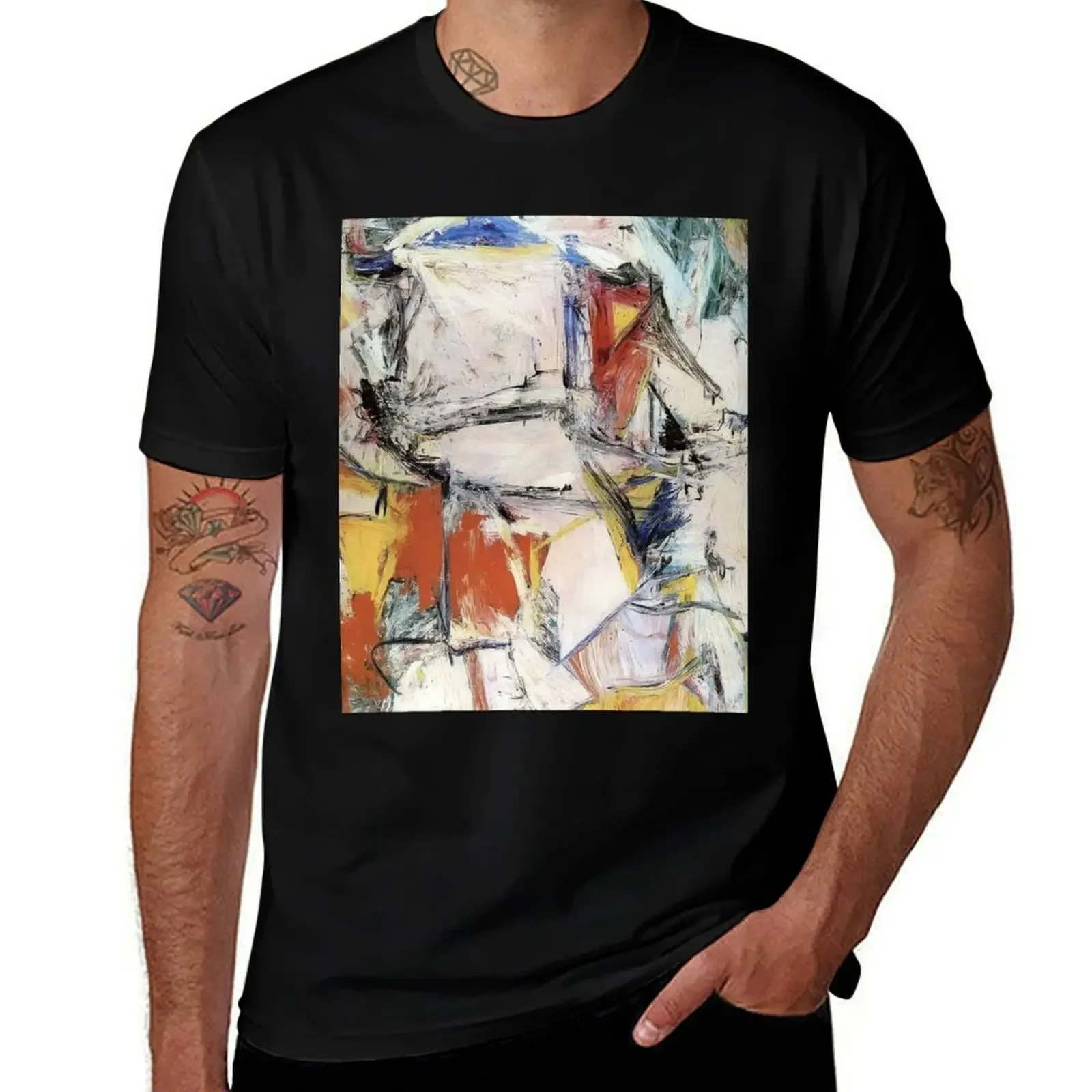 Футболка Willem de Kooning забавные подарки однотонные футболки с принтом животных для