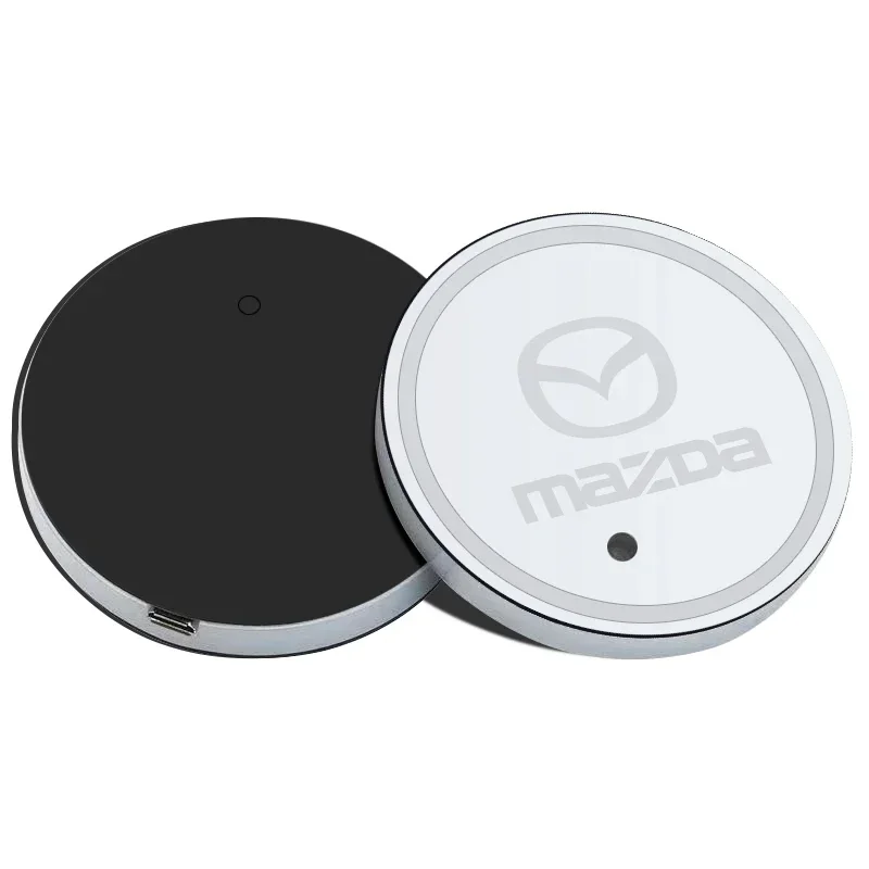 

2 шт. Автомобильная чашка для воды, лампа для бутылки, авто держатель, коврик, светящаяся подставка для Mazda 3 Bk 6 Gh CX-5 CX30 MX-5 2 5 CX-3 GJ GL CX-8 MS