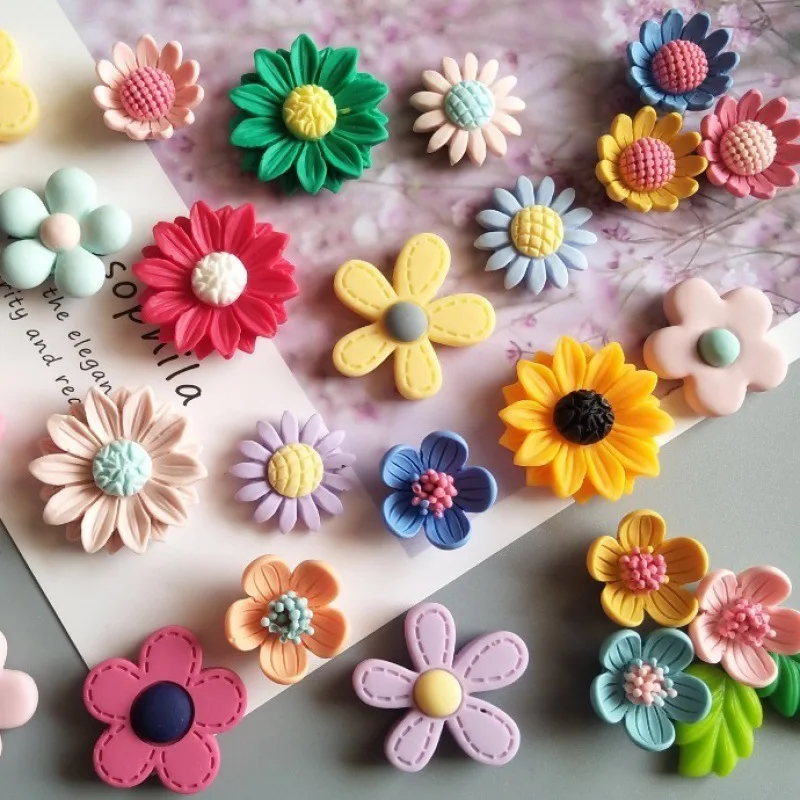 

3D Candy Flower Frosted Resin Fridge Magnets Creative Korean Magnets Cartoon Magnets Home Decorations Gifts