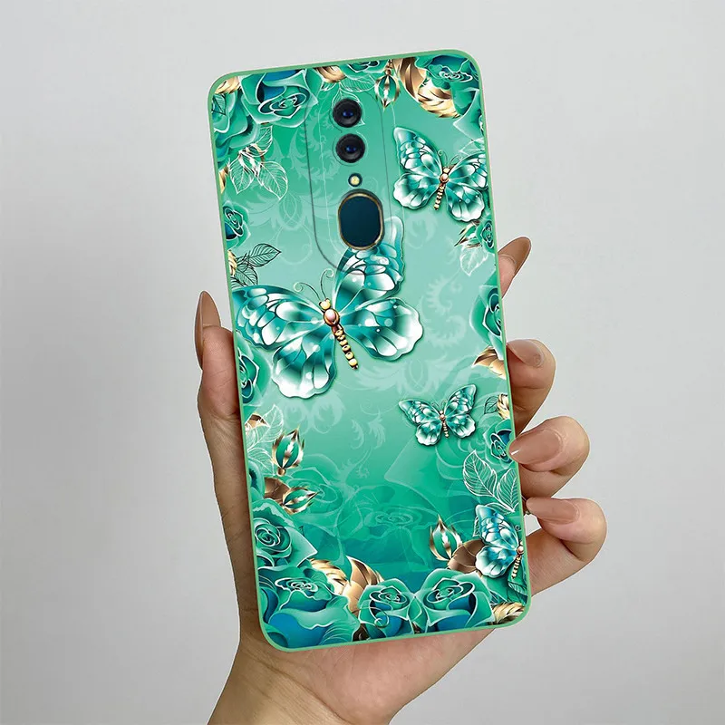 Мягкий силиконовый защитный чехол-накладка с принтом для OPPO F11 A9X чехол телефона