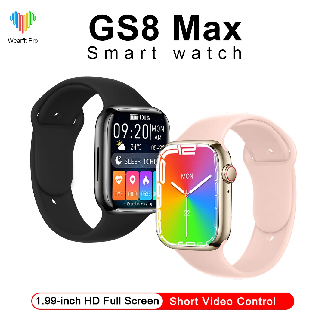 

GS8 Max ультра Беспроводная зарядка Спецификация умный Разделенный экран Отображение социальных вызовов ежечасная точка измерение здоровья