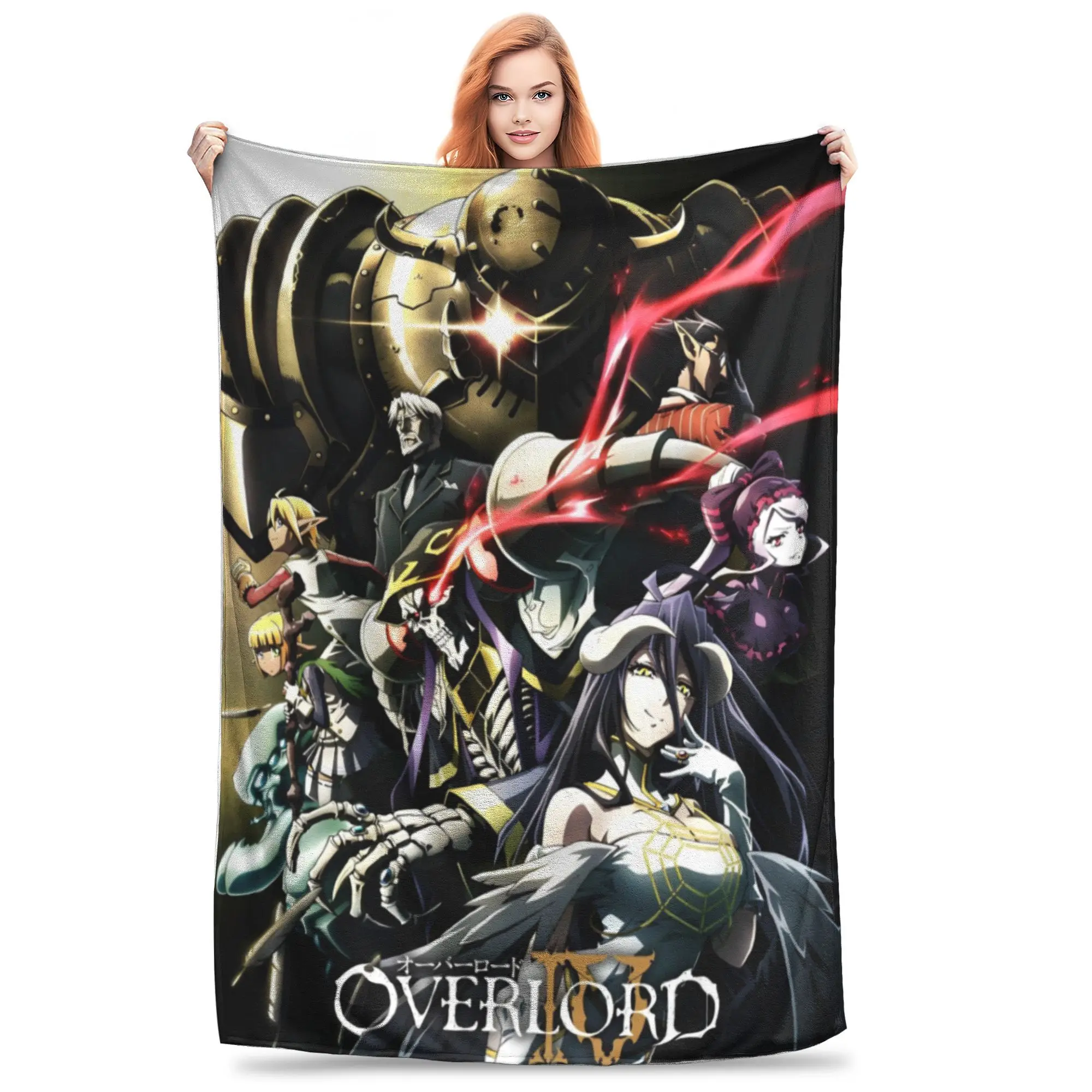 Overlord аниме Япония Манга флисовое одеяло Ainz Ooal платье забавные пледы домашний