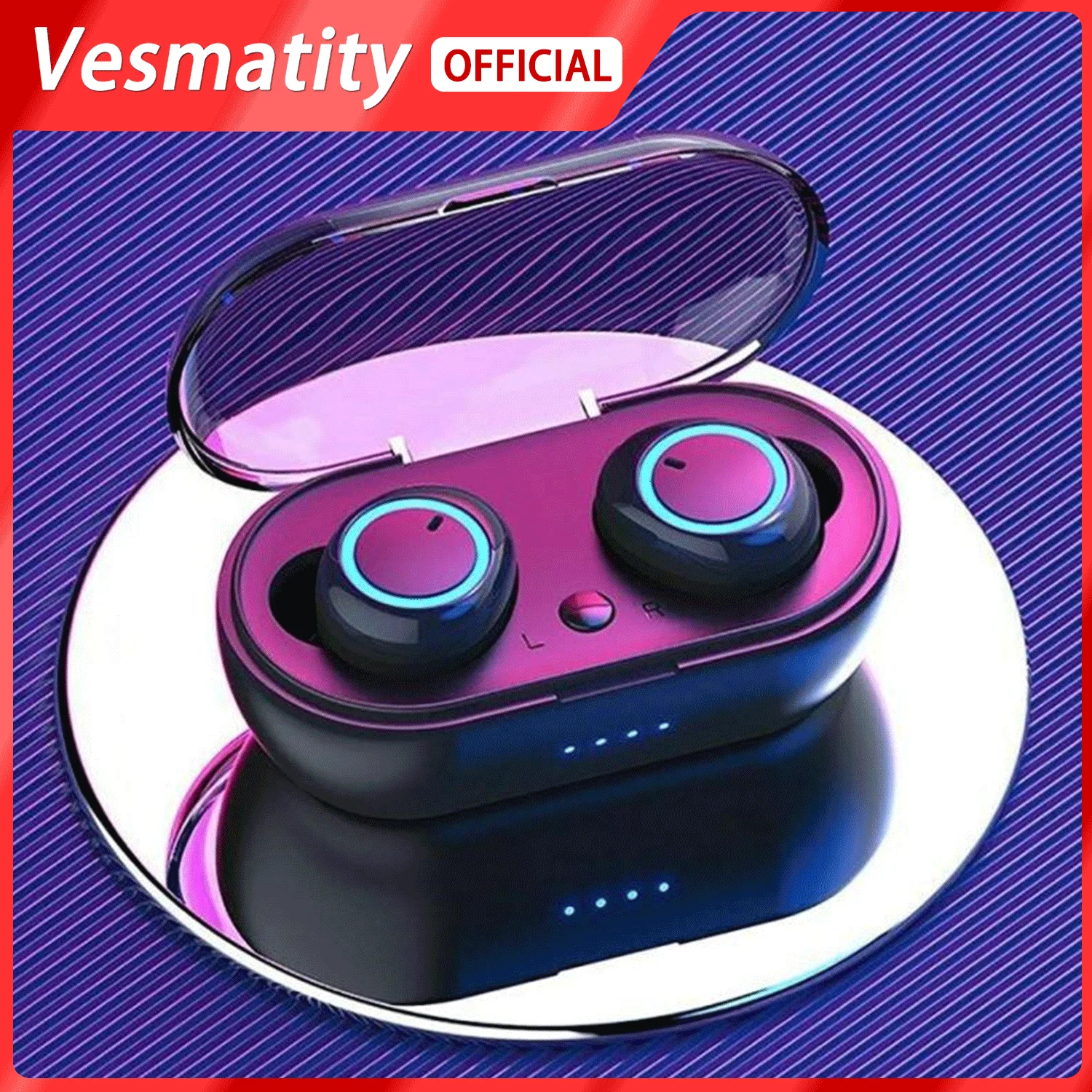 

TWS-стереонаушники Y50 с поддержкой Bluetooth и сенсорным управлением