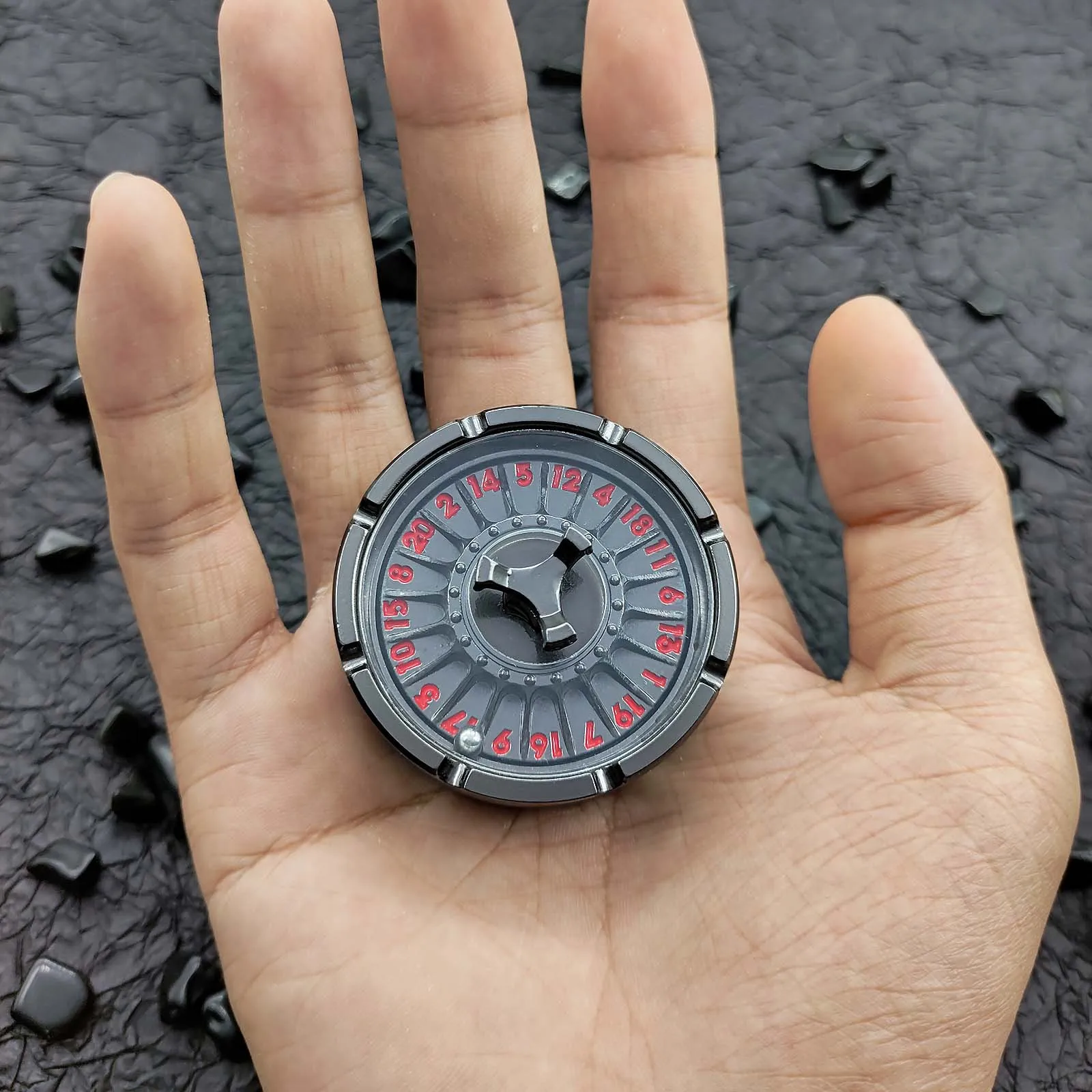 DND Dice D20 Черный Красный Fingertip Spinning Wheel Dice D&D Настольная игра Dungeons Dragons TRPG Многогранные цифровые игральные кости Настольная игра (art.: 3920cc3f5fdfe) - 3920cc3f5fdfe