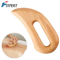 handheld back neck wooden lymphatic drainage massage tool full body gua sha scraping paddle anti cellulite muscle pain relief